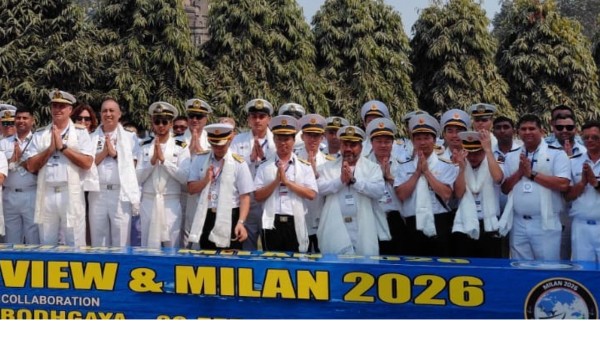 Bodh Gaya Naval Officers Visit