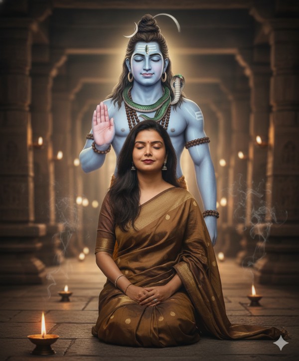 Lord Shiva blessing Prompt