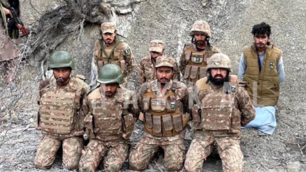 Pakistani soldiers captured by BLA