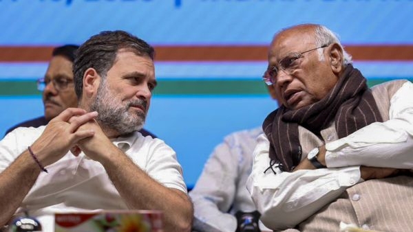 Rahul Gandhi and Mallikarjun Kharge Rahul Gandhi and Mallikarjun Kharge
