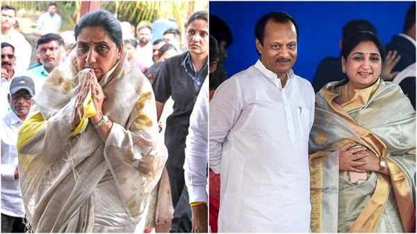 Sunetra Pawar wife Ajit Pawar Sunetra Pawar wife Ajit Pawar