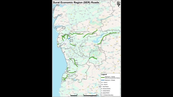 INR 1185 Crore road boost for Surat region