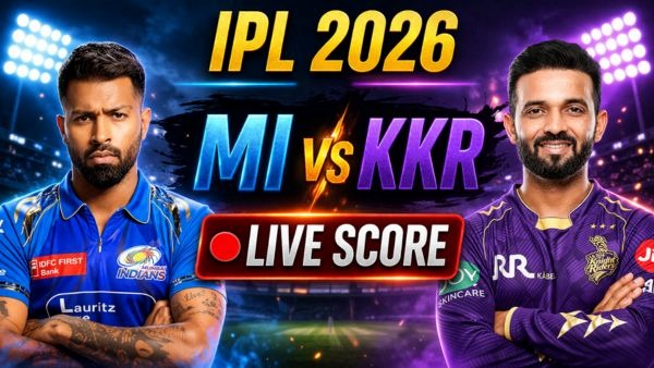MI vs KKR Live Score MI vs KKR Live Score
