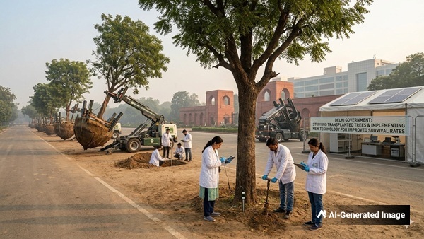 Delhi Tree Transplanted