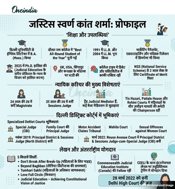 Justice Swarana Kanta Sharma Profile