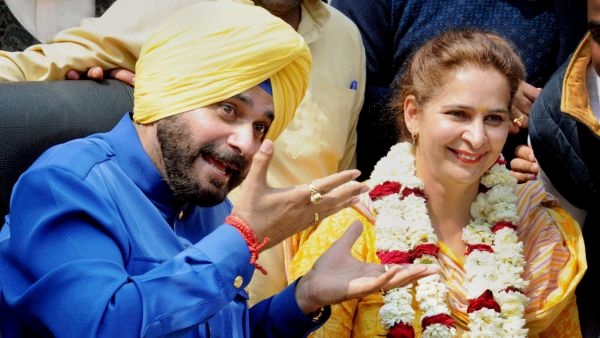 Navjot Singh Sidhu with his wife Navjot Kaur