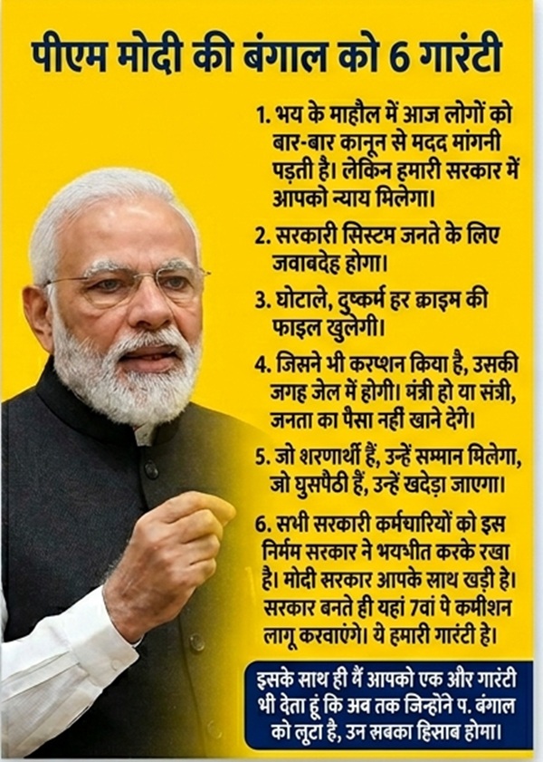 Bengal Chunav 2026 Narendra Modi