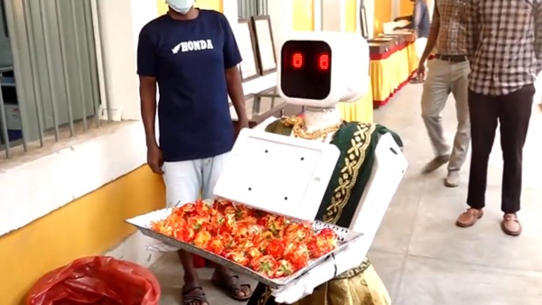 puducherry-assembly-election-2026-who-is-robot-nila-welcomes-voters