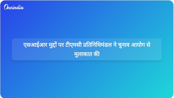  एसआईआर मुद्दों पर टीएमसी प्रतिनिधिमंडल ने चुनाव आयोग से मुलाकात की