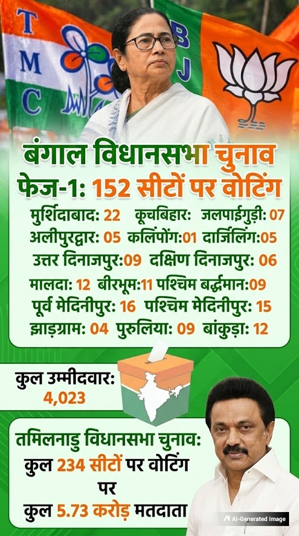 West Bengal amp amp Tamil Nadu Election 2026