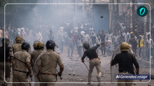 asansol-violence-police-post-attacked