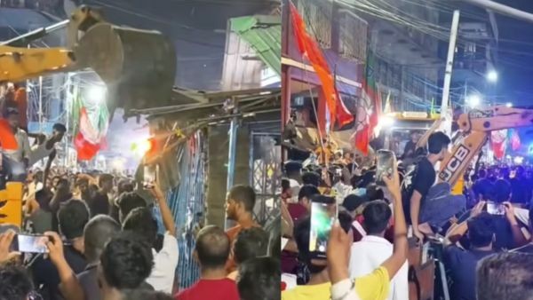 Bulldozer action in Kolkata