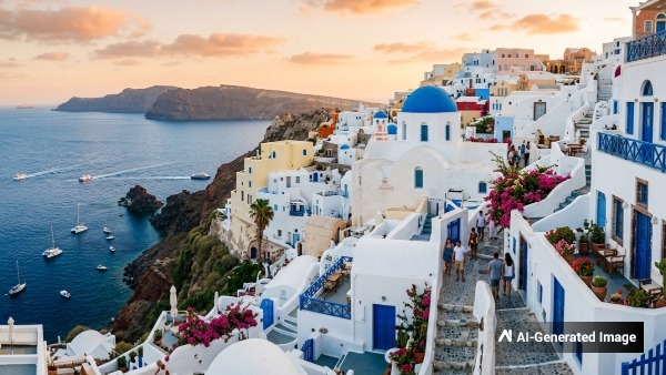 Greek Blue-White Houses