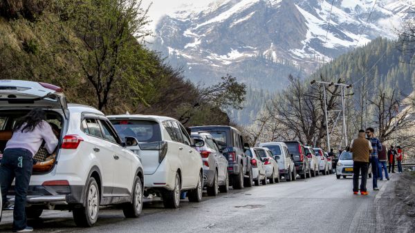 Manali traffic jam