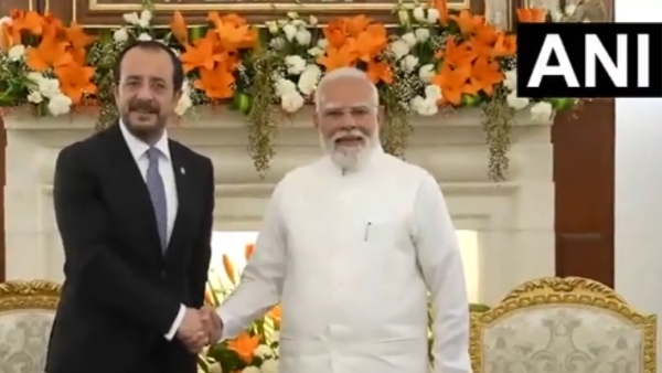 PM Modi Cyprus President Meet PM Modi Cyprus President Meet