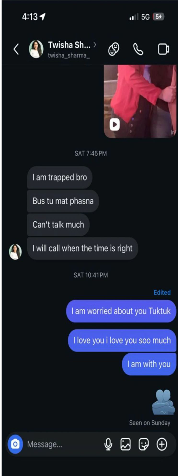 Twisha Sharma Case
