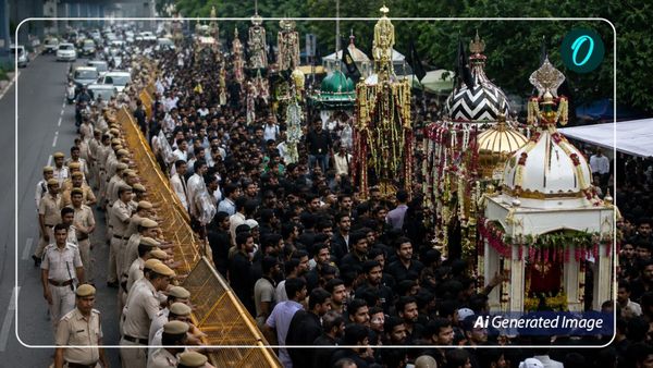 Delhi traffic diversion map for Muharram procession