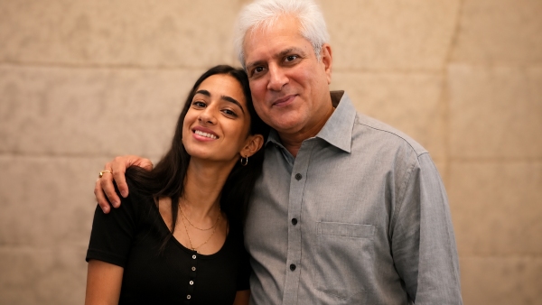 Devina Gehlot With Father Devina Gehlot With Father