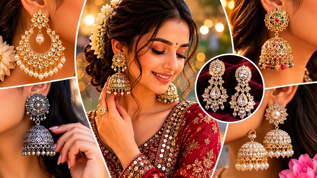 Jhumka Designs: इन 5 ट्रेंडी डिजाइनों से बढ़ेगी खूबसूरती