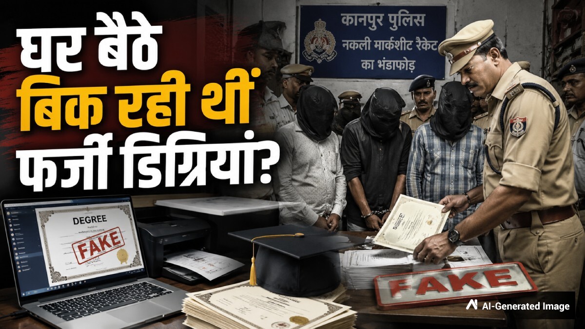 kanpur-fake-marksheet-racket-busted kanpur-fake-marksheet-racket-busted