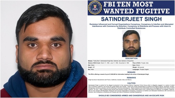 Gangster Goldy Brar FBI