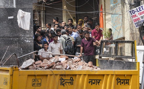 Satya Niketan Building Collapse
