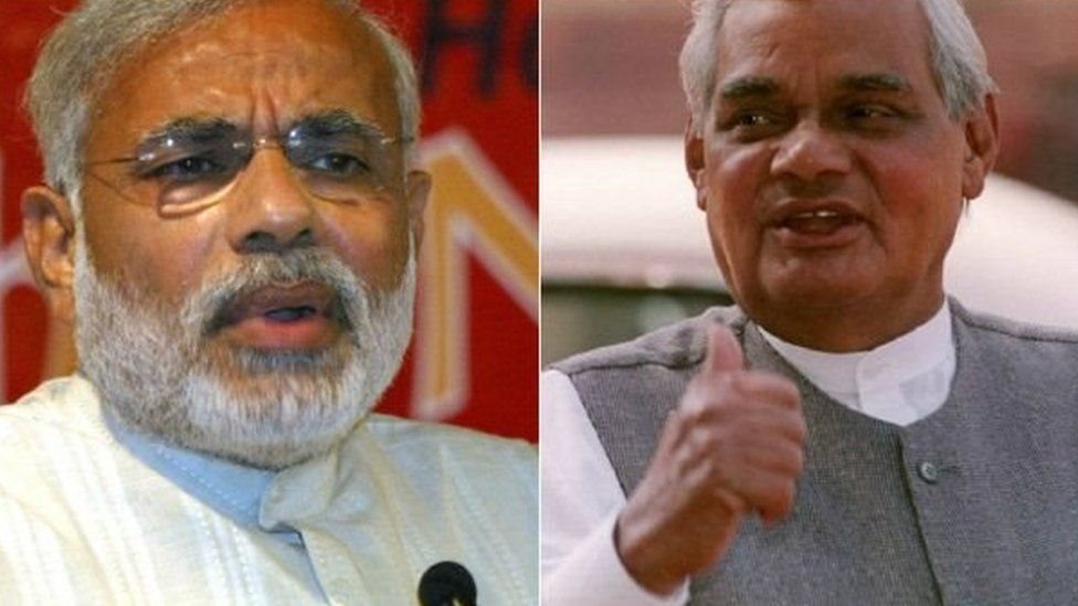 नरेंद्र मोदी और अटल बिहारी वाजपेयी नरेंद्र मोदी और अटल बिहारी वाजपेयी