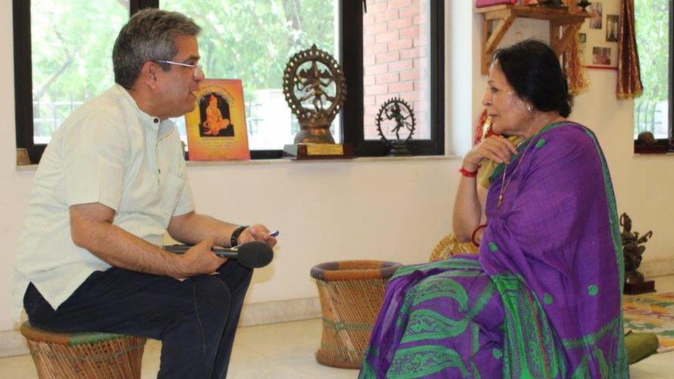 सोनल मानसिंह के साथ रेहान फ़ज़ल सोनल मानसिंह के साथ रेहान फ़ज़ल