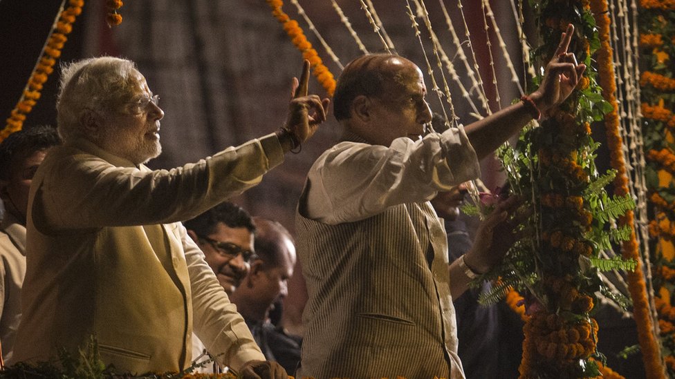 राजनाथ सिंह और नरेंद्र मोदी