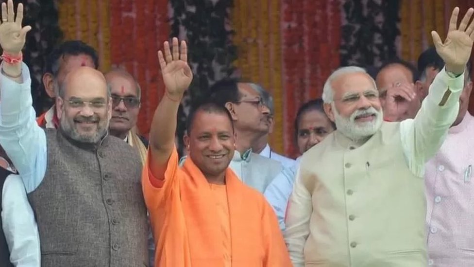 अमित शाह, योगी आदित्यनाथ, नरेंद्र मोदी
