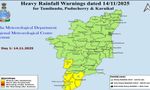 Tamil Nadu Weather Alert: Chennai, 10 Dists To Get Heavy Rains On Saturday
