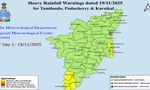 Tamil Nadu Weather: Heavy Showers Continue; Several Districts On Yellow Alert