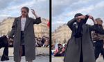 Iranian Woman Removes Burqa To Reveal Anti-Khamenei Message On T-Shirt