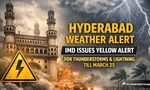 Hyderabad Weather Alert: IMD Issues Yellow Alert For Thunderstorms, Lightning Till March 25