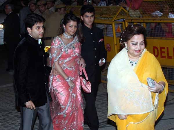 Jyotiraditya Scindia at Saifeena's reception party
