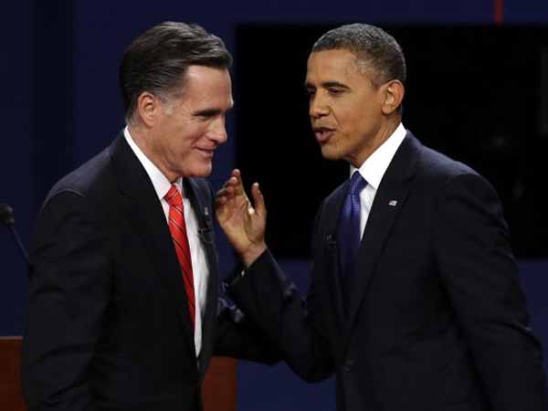 US presidential election candidates Mitt Romney and Barrack Obama US presidential election candidates Mitt Romney and Barrack Obama