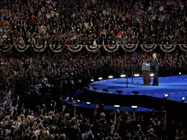 Obama stands tall in his victory