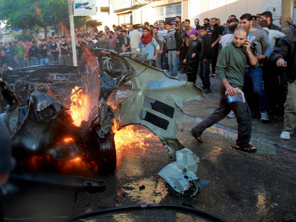 Car explosion in Gaza City