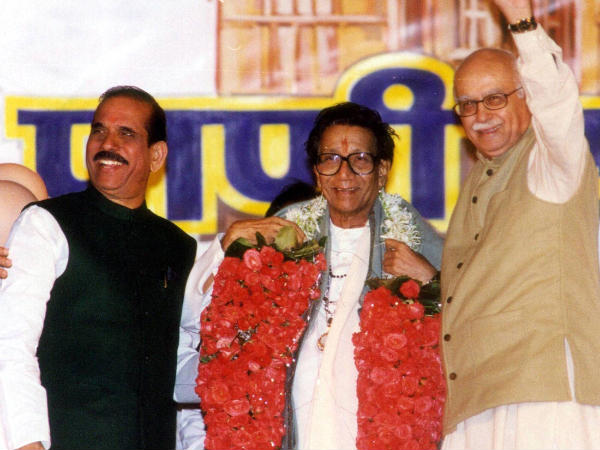Advani with Bal Thackeray Advani with Bal Thackeray