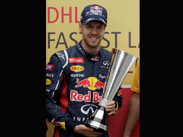 Vettel makes a hat-trick in Formula One championship