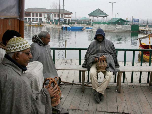 A rare view of Dal Lake A rare view of Dal Lake