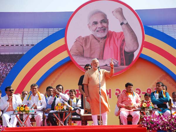 Modi at the inauguration ceremony of Gujarat Khel Mahakumbh Modi at the inauguration ceremony of Gujarat Khel Mahakumbh
