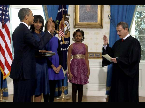 Barack Obama is officially sworn-in Barack Obama is officially sworn-in
