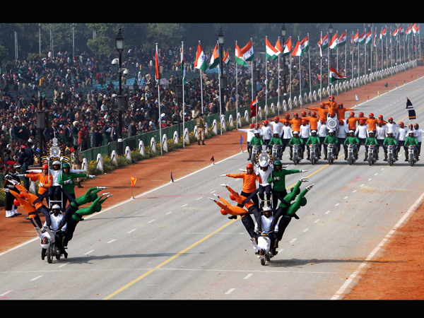 BSF daredevils show their skills at Rajpath