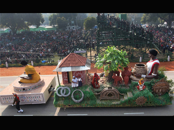 Meghalaya tableau on display at Rajpath 