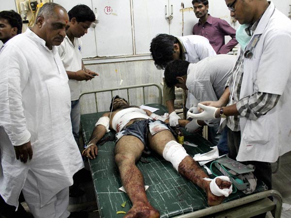Injured being treated in hospital