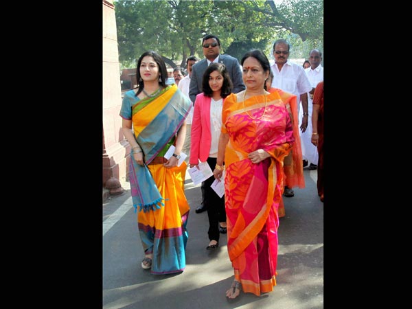 Budget: Chidambaram's family reach Parliament