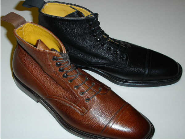 Foreign made leather shoes
