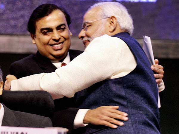 Modi shares good relation with Mukesh Ambani