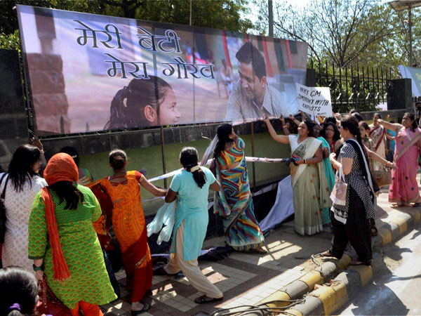 Why does CM sympathise with rapists demand protesters